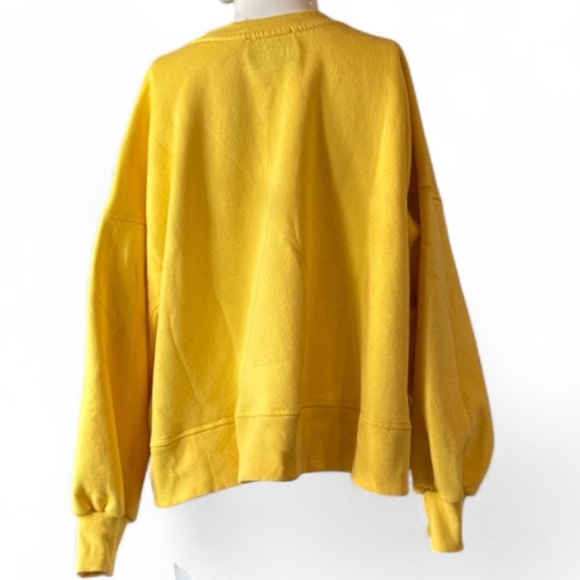 Judith March Classy Until Kickoff Yellow & White Football Pullover Size - Picture 5 of 10